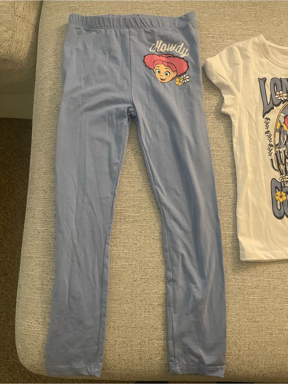 Disney Pixar Toy Story Kids Howdy Graphic Leggings - Light Blue